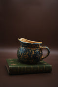 Load image into Gallery viewer, Pfaltzgraff Stoneware Blue & Tan Spongeware Gravy Boat
