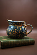 Load image into Gallery viewer, Pfaltzgraff Stoneware Blue & Tan Spongeware Gravy Boat
