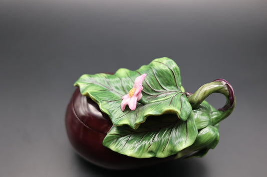 Fitz & Floyd Eggplant Lidded Dish