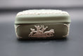 Load image into Gallery viewer, Wedgewood Green Rounded Square Trinket Box
