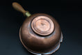 Load image into Gallery viewer, Copper Silent Butler With Brass Details and Wooden Handle - Tlaquepaque
