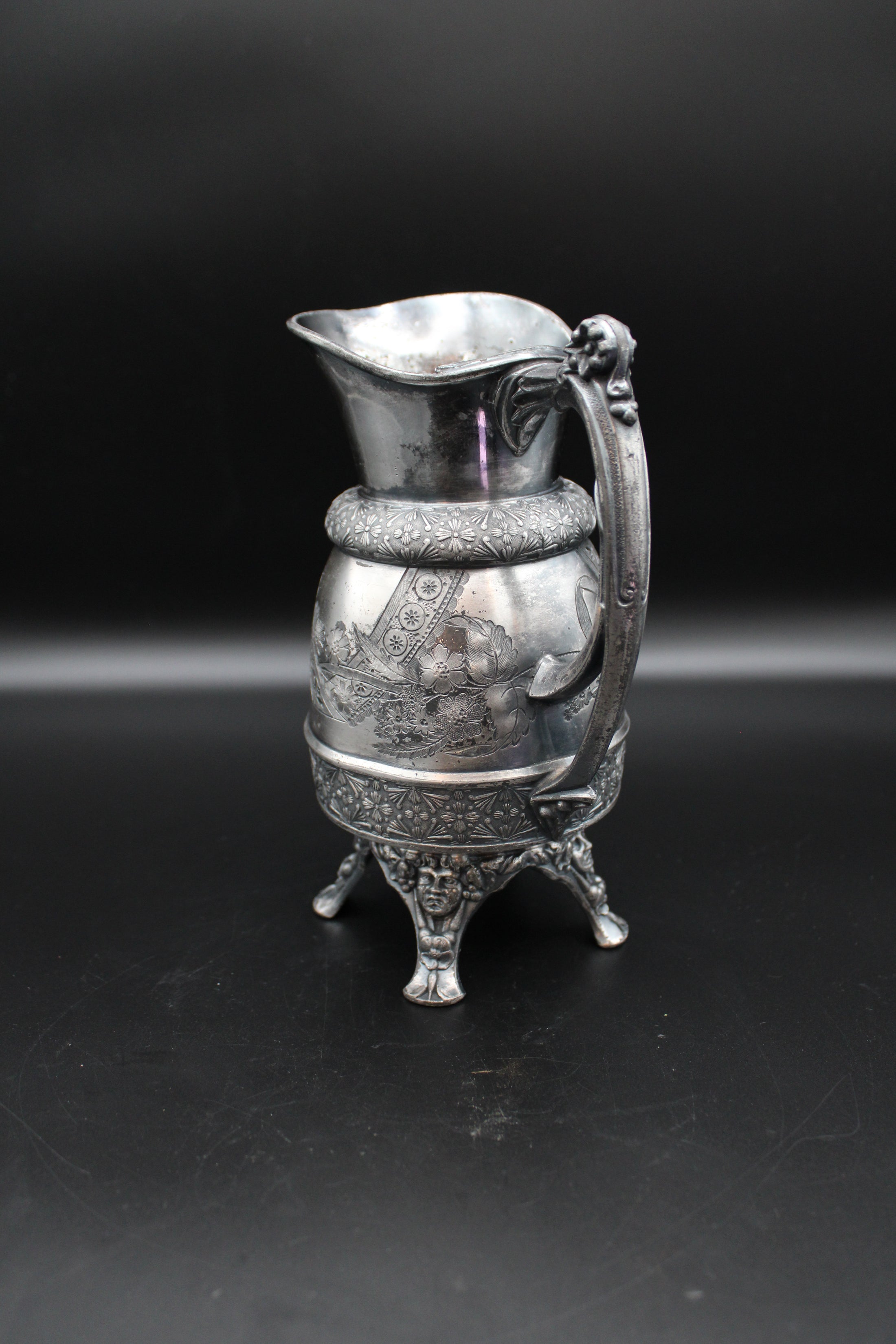 Silver Plated Rogers & Bro Pitcher Monogrammed "TK"