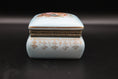 Load image into Gallery viewer, Japanese Blue Porcelain Trinket Box With Courting Scene
