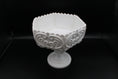 Load image into Gallery viewer, White Scalloped Edge Compote With Swirly Details
