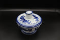 Load image into Gallery viewer, The Bombay Company Blue and White Ceramic Lidded Dish
