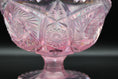 Load image into Gallery viewer, L. E. Smith Pink Iridescent Sawtooth Edge Star Flower Compote
