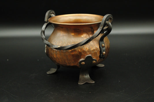 Copper Mini Cauldron Cast Metal 3 Footed