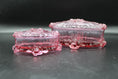 Load image into Gallery viewer, Fenton Dusty Rose Cabbage Rose Lidded Trinket Dish Set
