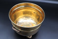 Load image into Gallery viewer, Brass Footed Cauldron With Handles
