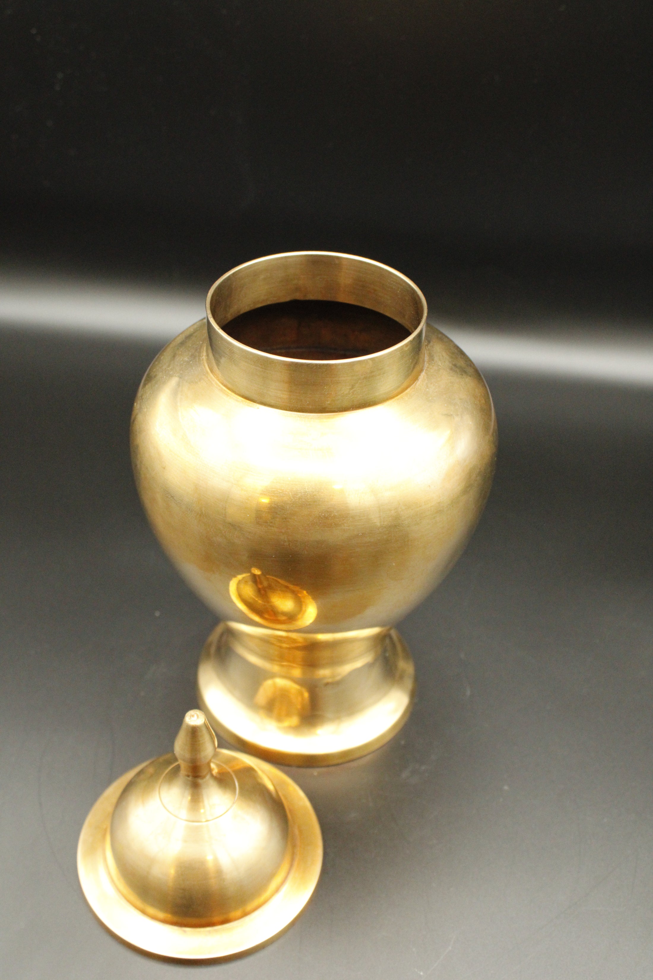 Brass Lidded Urn