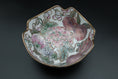 Load image into Gallery viewer, Porcelain Hand Painted Fruit Bowl With Peach and Grape Design
