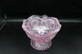 Load image into Gallery viewer, L. E. Smith Pink Iridescent Sawtooth Edge Star Flower Compote
