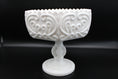 Load image into Gallery viewer, White Scalloped Edge Compote With Swirly Details
