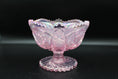 Load image into Gallery viewer, L. E. Smith Pink Iridescent Sawtooth Edge Star Flower Compote
