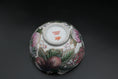 Load image into Gallery viewer, Porcelain Hand Painted Fruit Bowl With Peach and Grape Design
