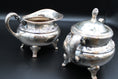 Load image into Gallery viewer, Silver Plated Sugar & Creamer Set With Intricate Floral Detailing - Ballad Community
