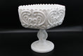 Load image into Gallery viewer, White Scalloped Edge Compote With Swirly Details
