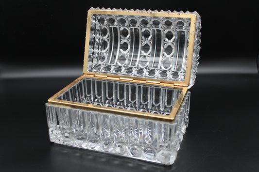 Crystal Rectangular Rounded Top Casket