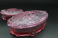 Load image into Gallery viewer, Fenton Dusty Rose Cabbage Rose Lidded Trinket Dish Set
