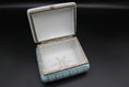 Load image into Gallery viewer, Japanese Blue Porcelain Trinket Box With Courting Scene
