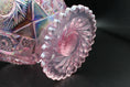 Load image into Gallery viewer, L. E. Smith Pink Iridescent Sawtooth Edge Star Flower Compote
