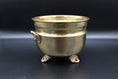 Load image into Gallery viewer, Brass Footed Cauldron With Handles
