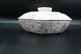 Load image into Gallery viewer, Pink/Purple Marbled Ceramic Hexagonal Lidded 3 Compartment Dish
