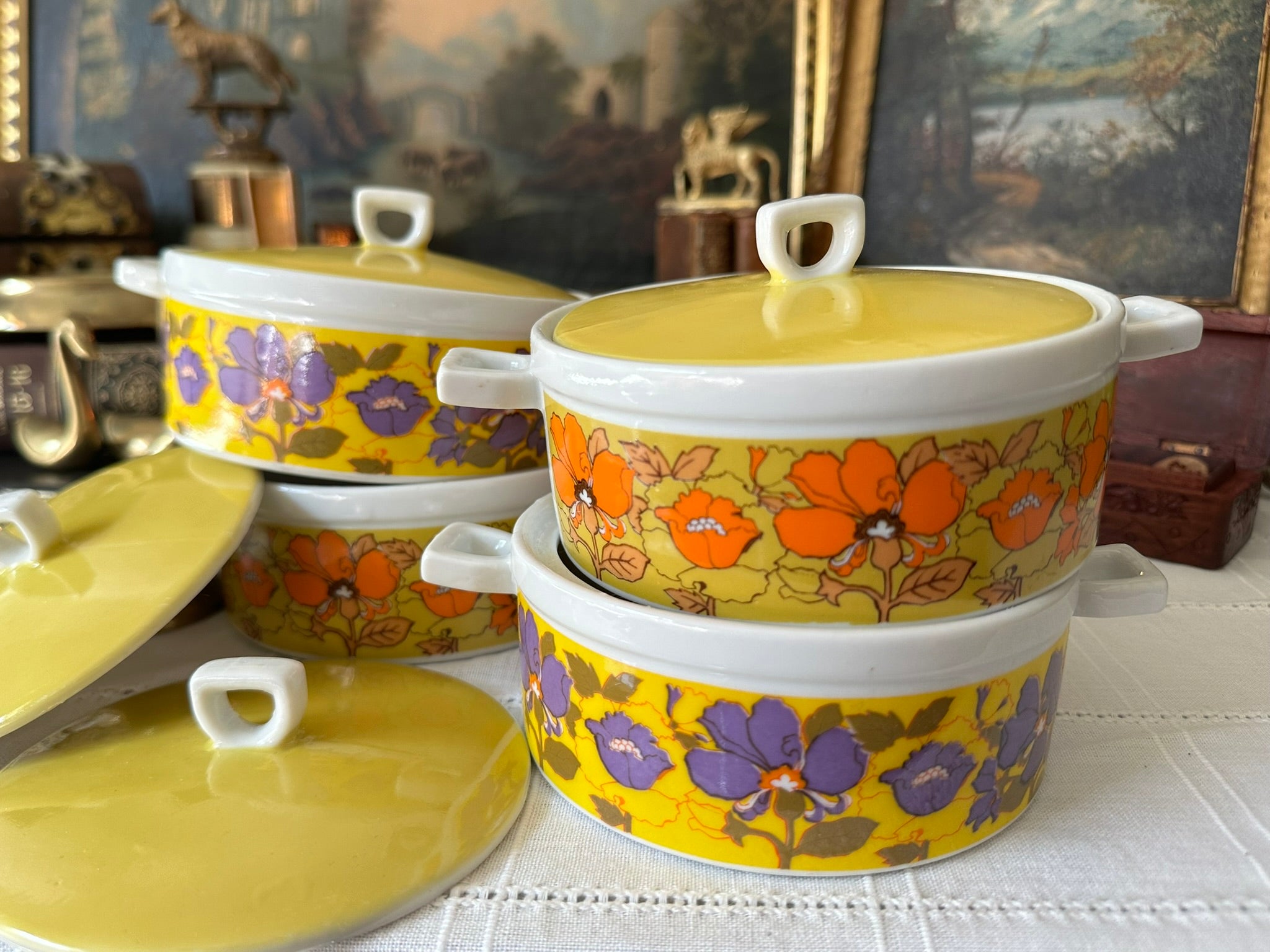 Ceramic Retro Style Server Set