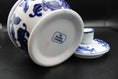 Load image into Gallery viewer, The Bombay Company Blue and White Ceramic Lidded Dish
