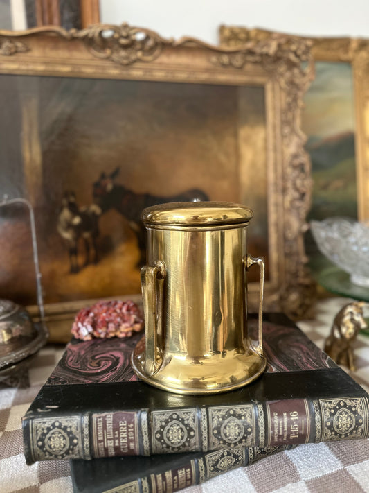 Brass Humidor With Three Handles