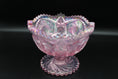 Load image into Gallery viewer, L. E. Smith Pink Iridescent Sawtooth Edge Star Flower Compote
