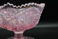 Load image into Gallery viewer, L. E. Smith Pink Iridescent Sawtooth Edge Star Flower Compote
