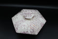 Load image into Gallery viewer, Pink/Purple Marbled Ceramic Hexagonal Lidded 3 Compartment Dish
