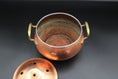 Load image into Gallery viewer, Copper Lidded Smudge Pot With Handles and Vented Lid
