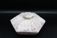 Load image into Gallery viewer, Pink/Purple Marbled Ceramic Hexagonal Lidded 3 Compartment Dish
