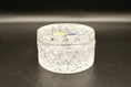 Load image into Gallery viewer, Crystal Bohemia Czech Republic Lidded Trinket Dish With Quilted Design
