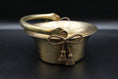 Load image into Gallery viewer, Brass Basket With Handle & Bows
