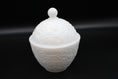 Load image into Gallery viewer, Avon White Milk Floral Detailing Glass Candy Lidded Dish
