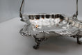 Load image into Gallery viewer, Silver Plated Rectangular Bridal Basket With Paw Feet
