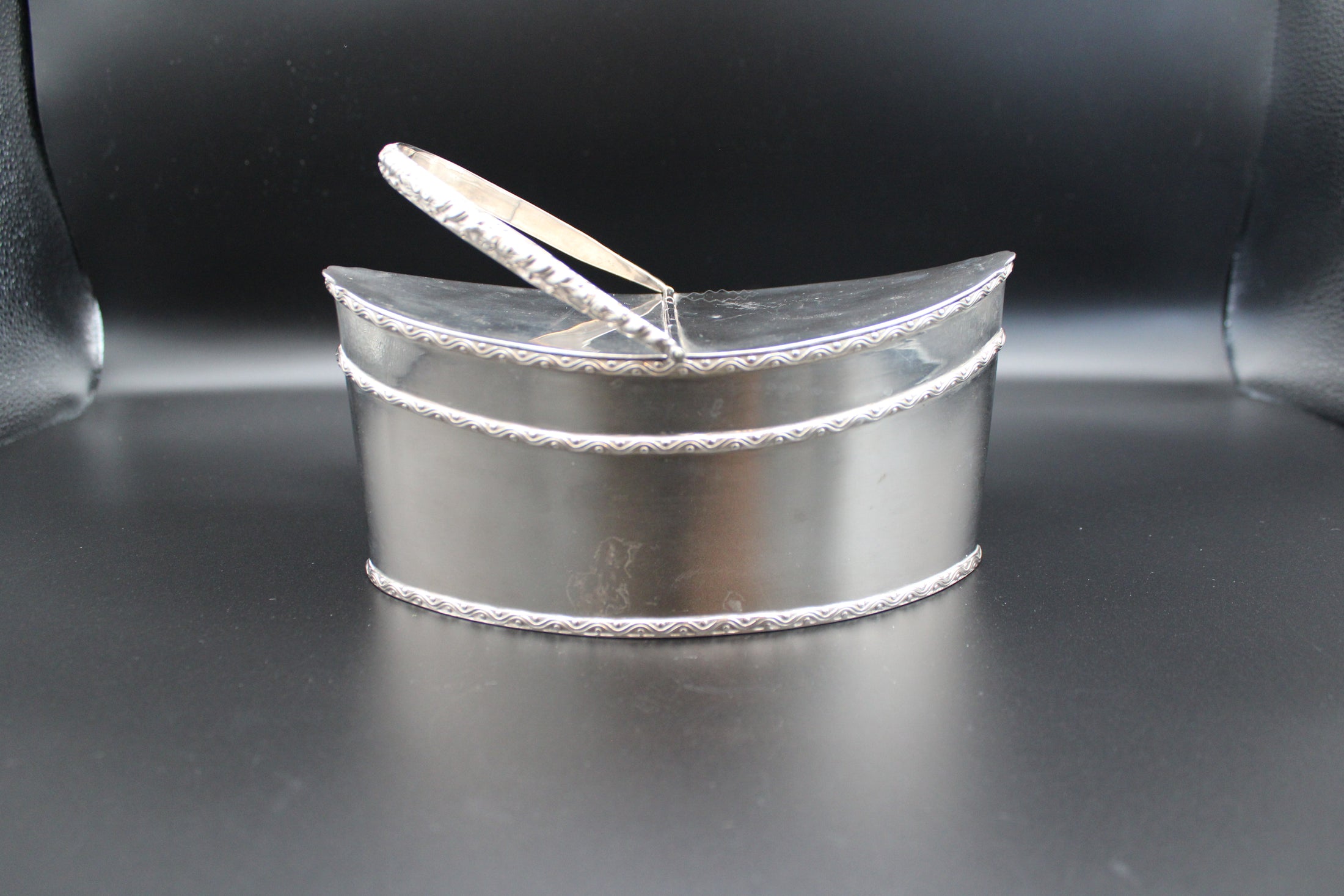 Silver Plated Double Compartment Serving Basket