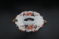 Load image into Gallery viewer, Blue, White, & Orange Lidded Semi-Porcelain Tureen
