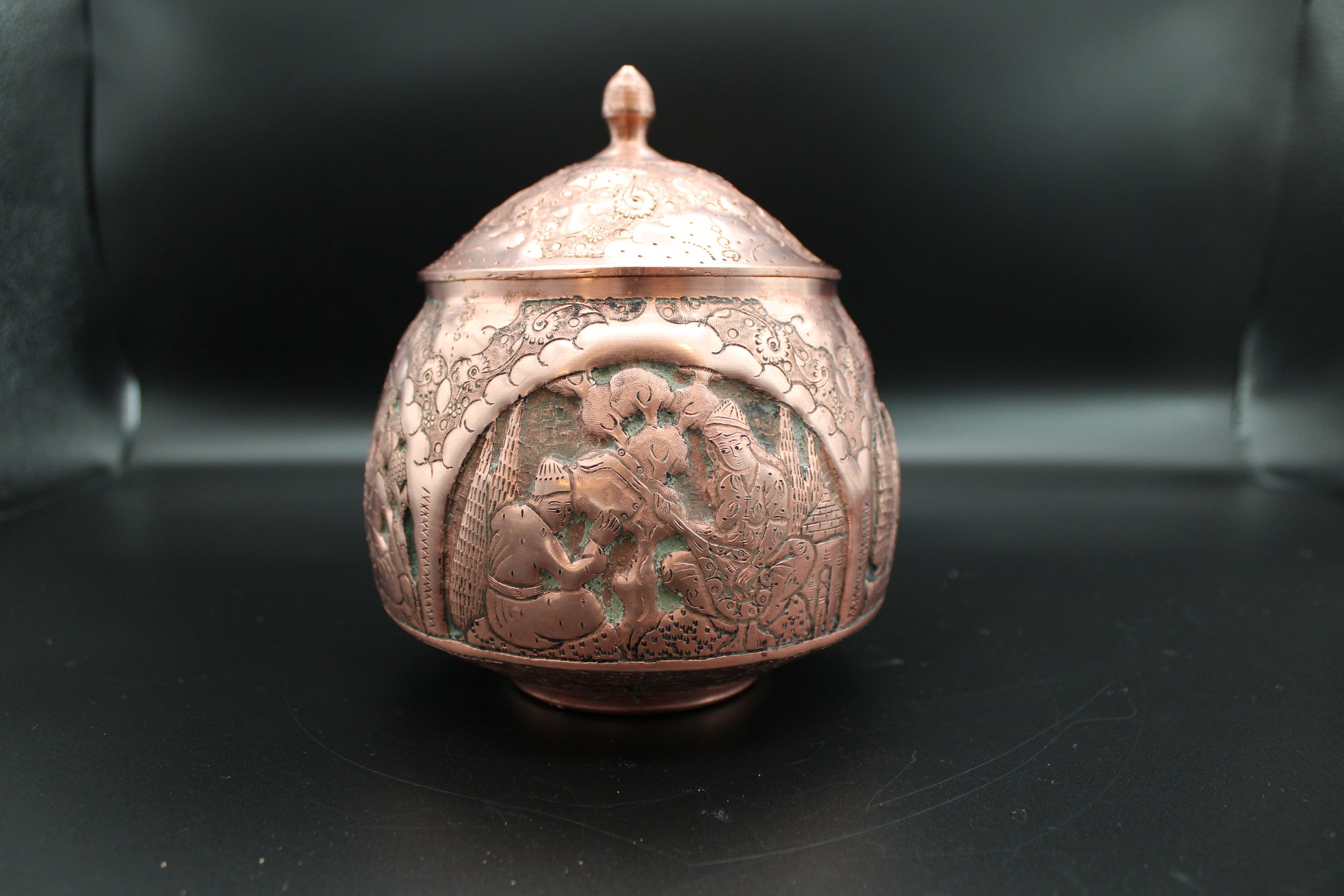 Copper Lidded Bowl