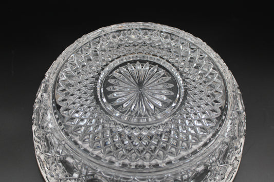 Crystal Round Bowl Brass Edge