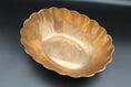 Load image into Gallery viewer, Oval Brass Scalloped Edge Bowl
