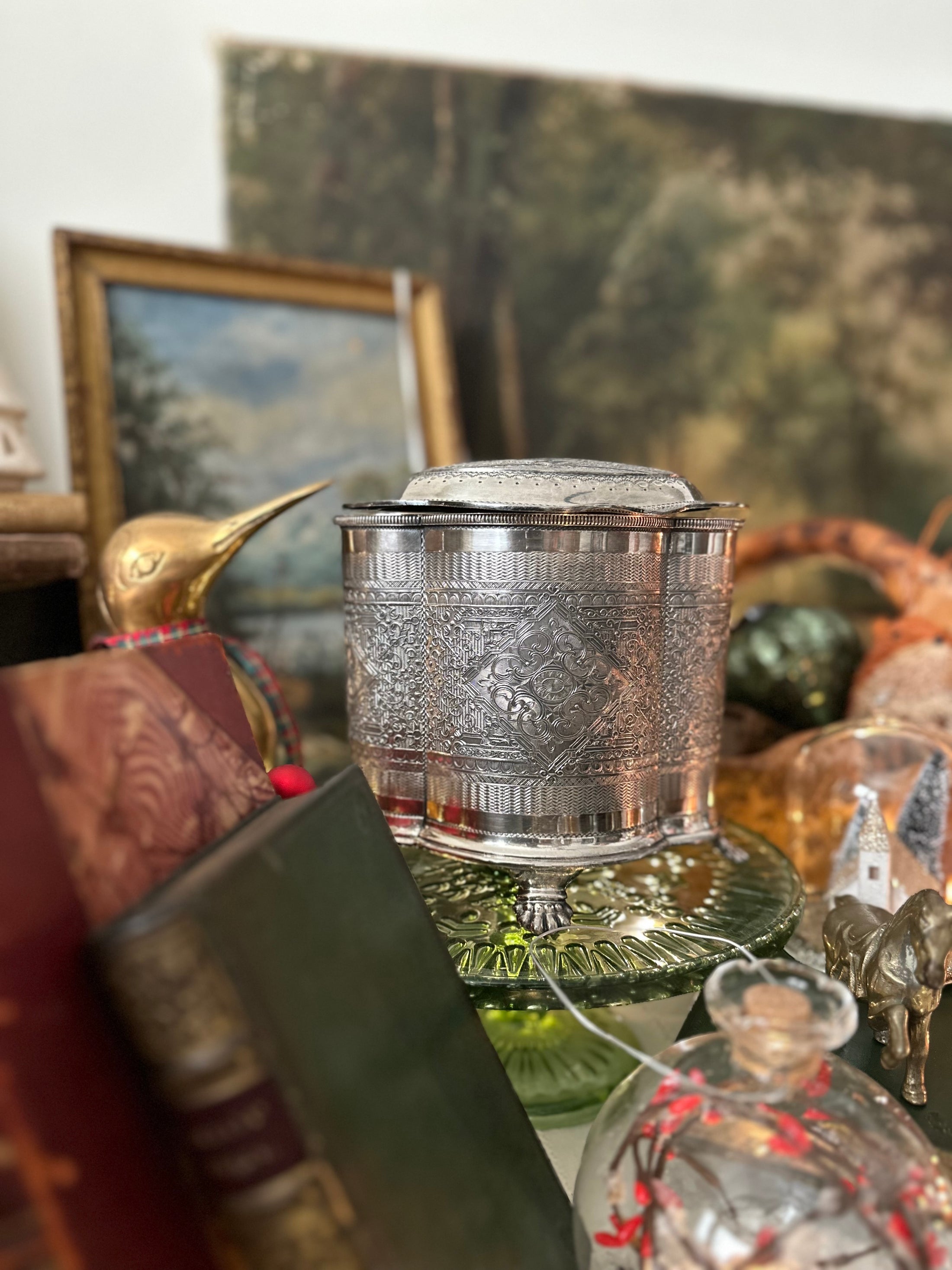 Silver Plated Biscuit Barrel James Deakon Sheffield