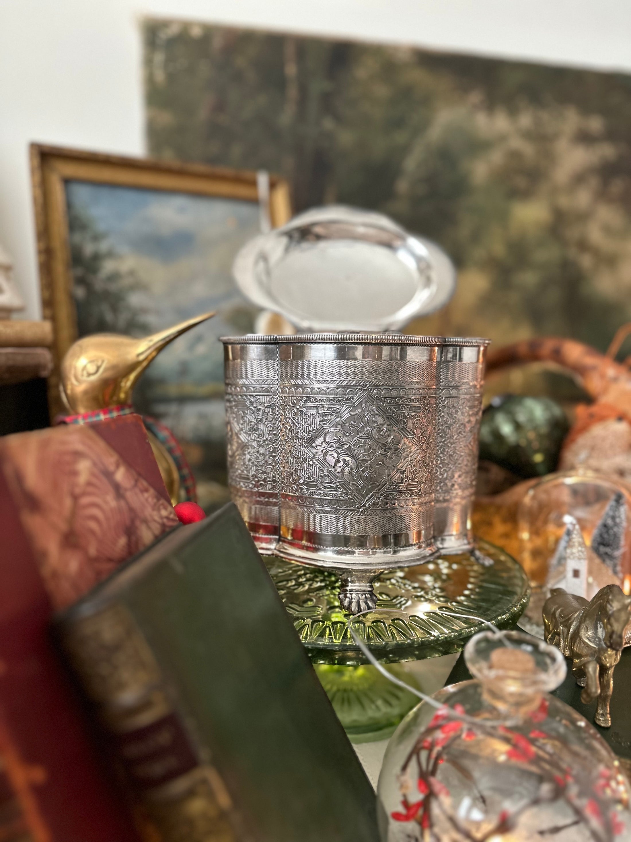 Silver Plated Biscuit Barrel James Deakon Sheffield