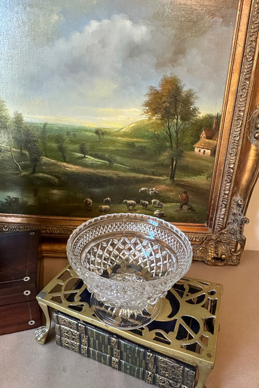 Crystal Bowl With Small Pedestal