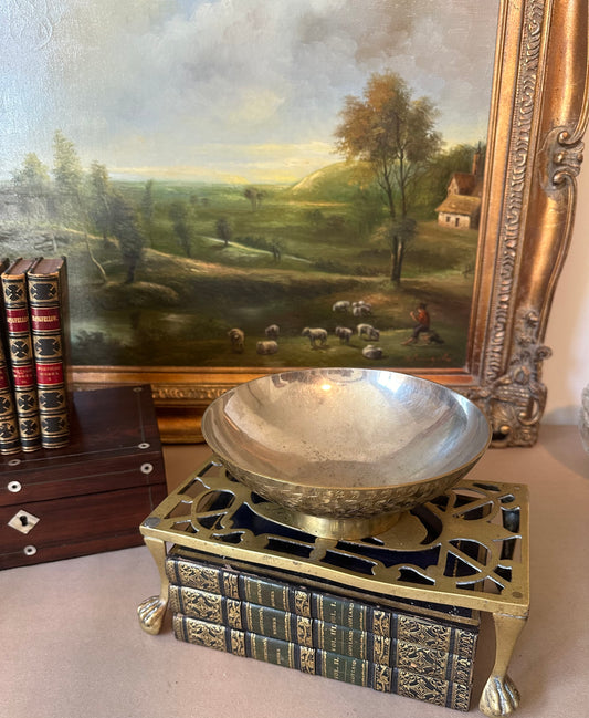 Brass Bowl With Etched Details